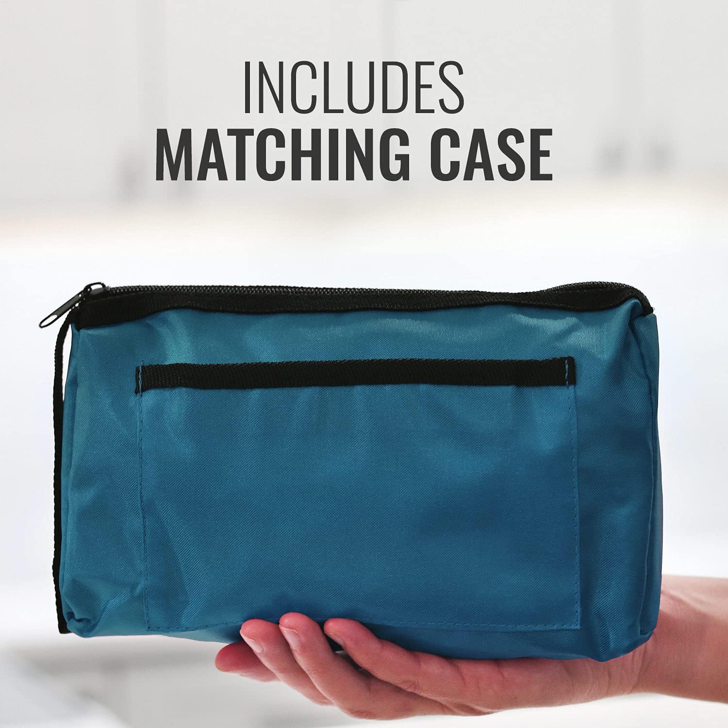 MABIS MatchMates Aneroid Sphygmomanometer and 31" Sprague Rappaport Stethoscope Combination Manual Blood Pressure Kit with Calibrated Nylon Cuff and Oversized Carrying Case, Adult Teal