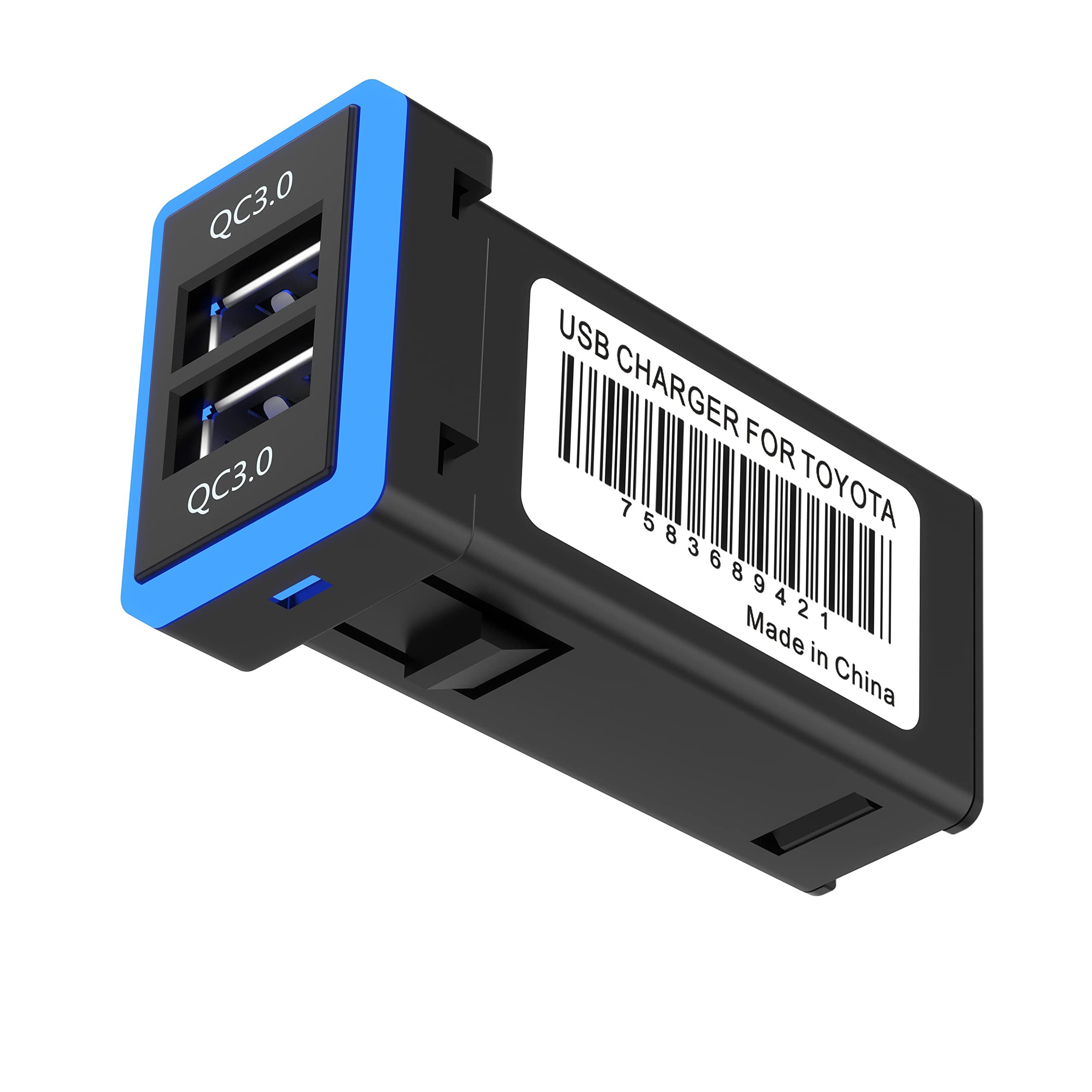 Cargador de Coche para Toyota con Puerto de Carga rápida 3.0, Compatible con iPhone, Samsung, HTC, Huawei y más