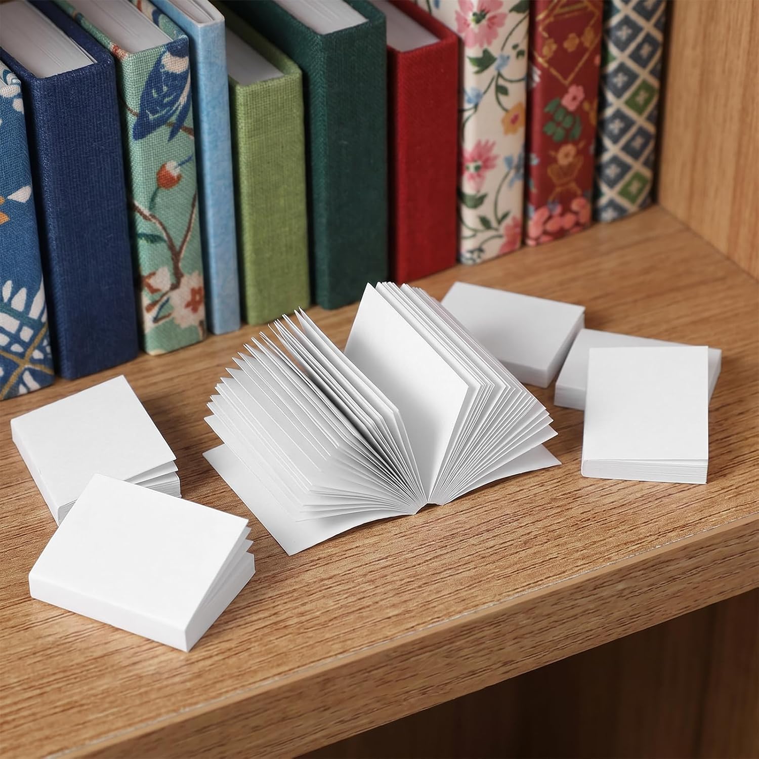 50pcs Mini Books Blank Miniatures Dollhouse Books 1:12 Scale Mini Book image 5