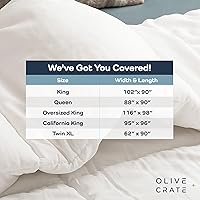 Vista 5 de Olive + Crate Juego de funda de edredón de Tencel de Eucalipto con efecto refrescante - Funda de edredón hipoalergénica de lyocel Tencel - Suave