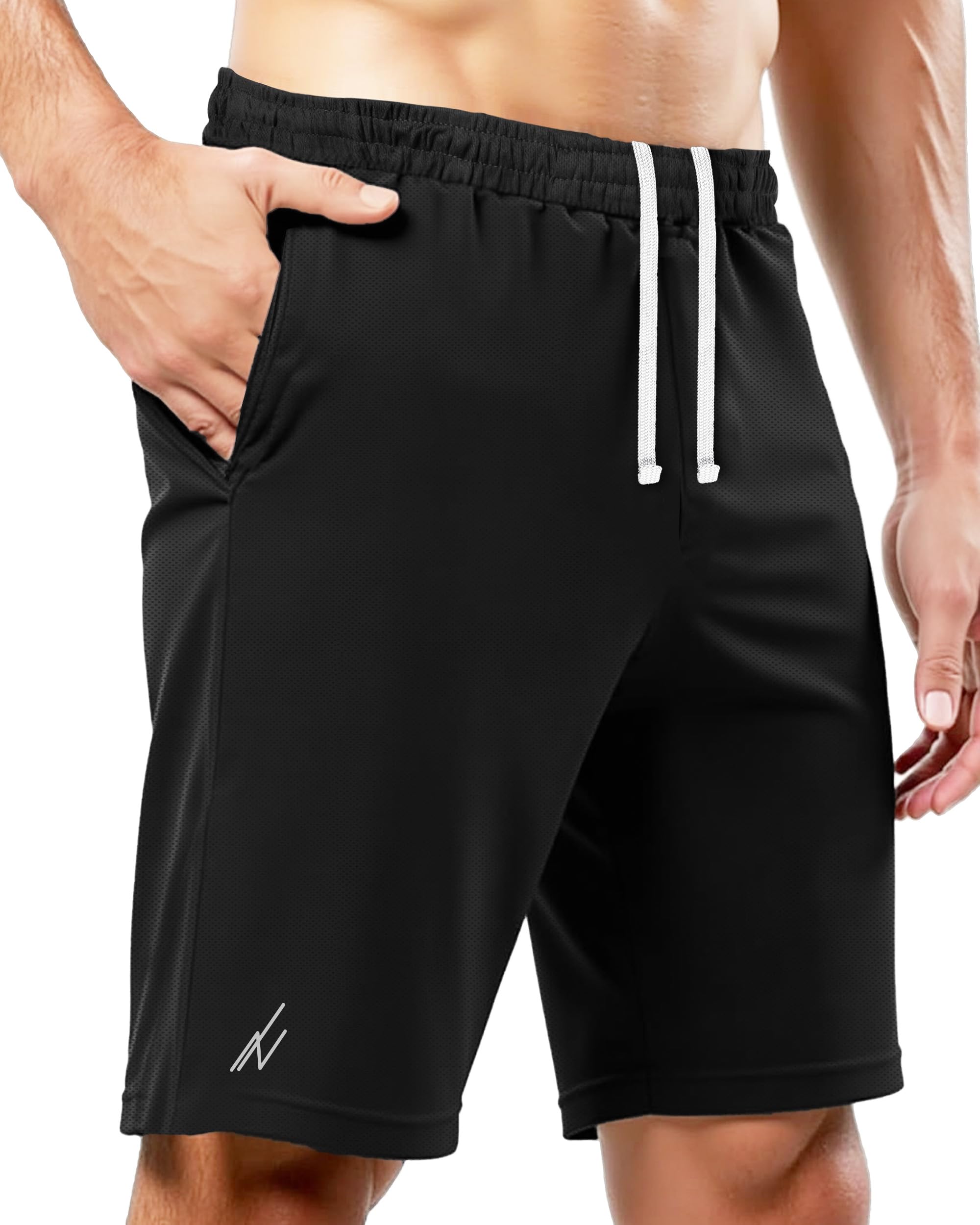 NY Threads Pantalones Cortos Deportivos para Hombre Secado Rápido Holgado Ligeros Correr
