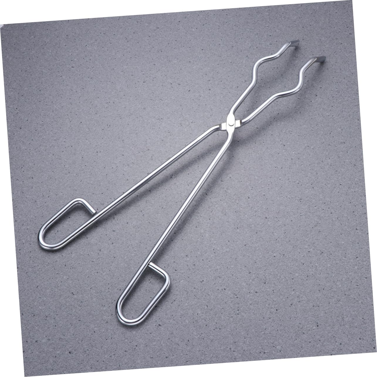 iplusmile Pinzas Para Crisol De Acero Cromado 45 Cm, Portamatraz Seguro Mango Antideslizante, Abrazadera Para Matraces y Vasos De Precipitados En Laboratorio Industrial