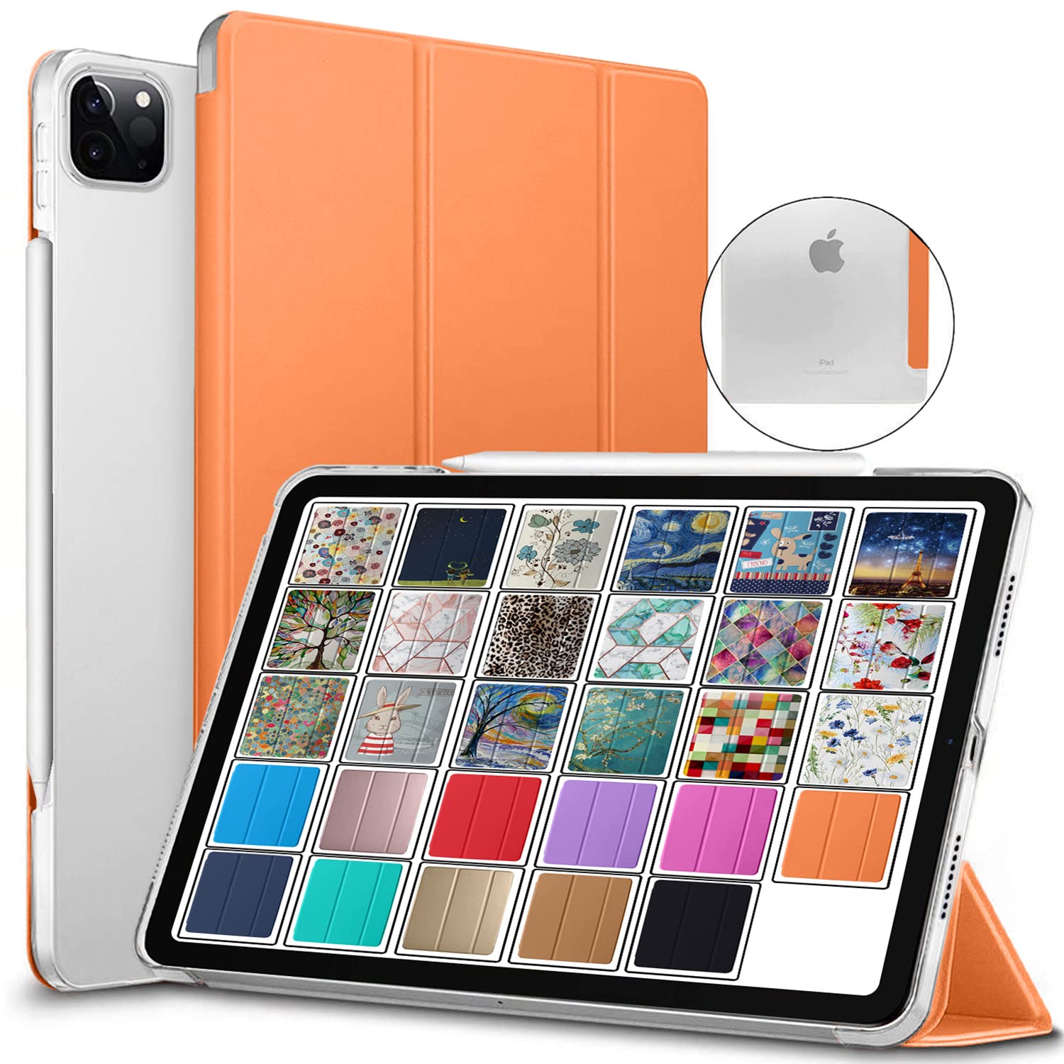 DuraSafe Cases for iPad PRO 11 Inch 2 2020 3 2021 [ PRO 11 2nd 3rd ] A2377 A2459 A2301 MHMT3HN/A MHMU3HN/A MY332HN/A MY342HN/A Slim Lightweight Protective PC Dual Angle Stand Cover - Orange (B0B2DVH13G) Amazon Price History, Amazon Price Tracker