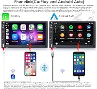 iFreGo 2DIN Autórádió 7" GPS CarPlay Android Bluetooth Kormánytávírányítás 2