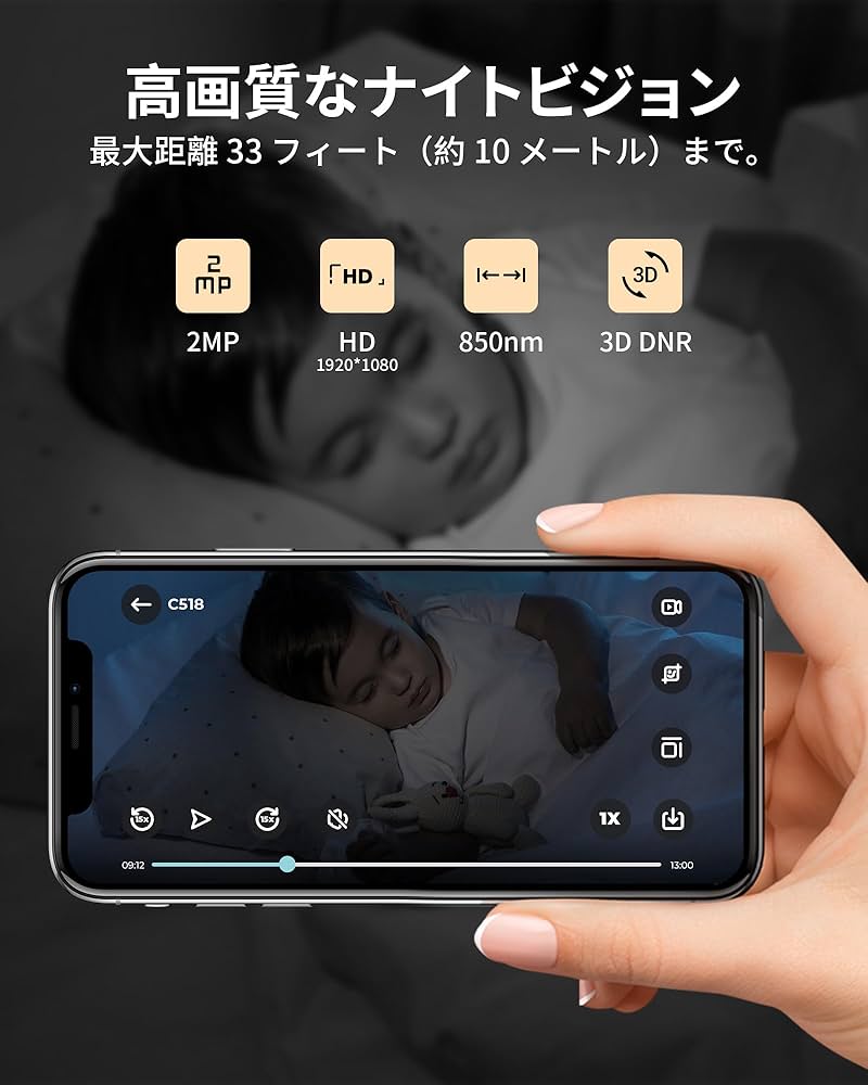 100万画素ペット ベビーモニター ポケットwifi対応 瞬間接続 スマホ/PC 楽天市場】【辛口評価雑誌LDKにて1位受賞】電源を入れればすぐ