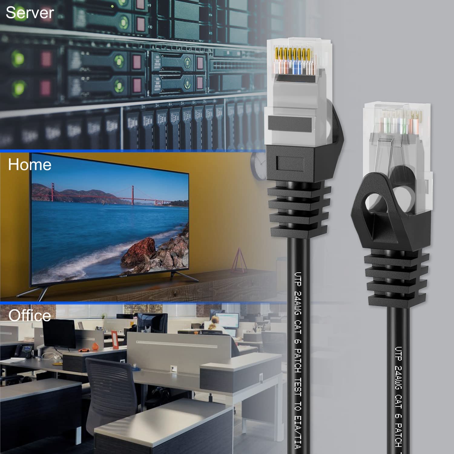 Buy iwillink Cat6 Cable 14 ft (5 Pack),Support POE High Speed