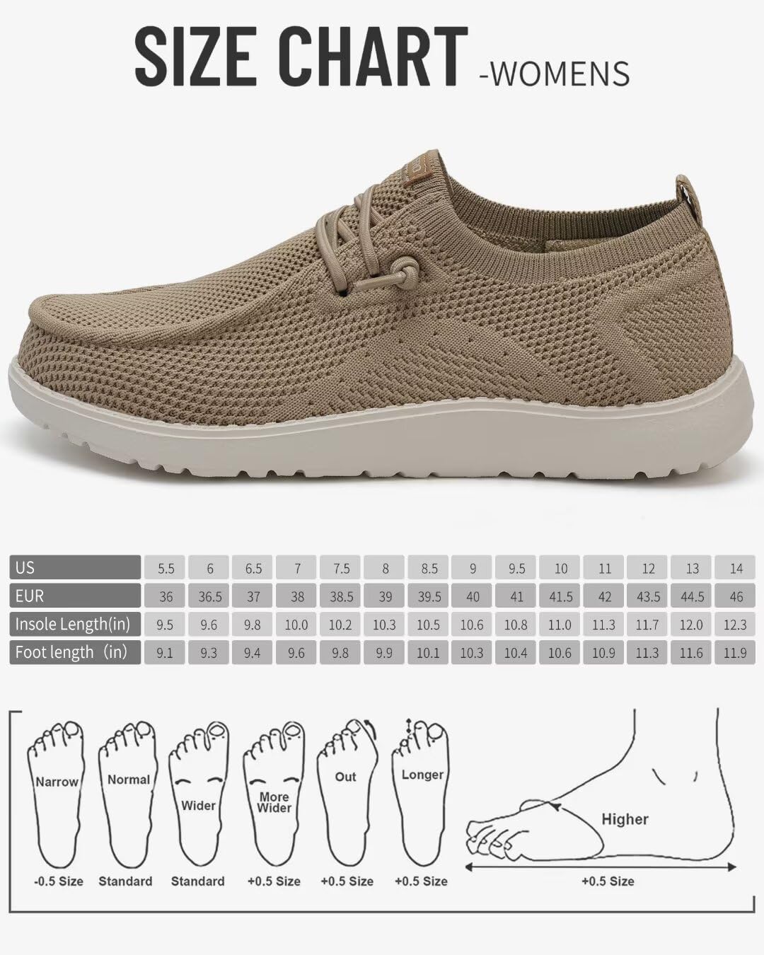 ITAZERO Women's Wide Width Walking Shoes Slip-On Loafers with Arch Support Diabetic-Orthopedic Comfort Shoes for Swollen Feet for Plantar Fasciitis - Image 6