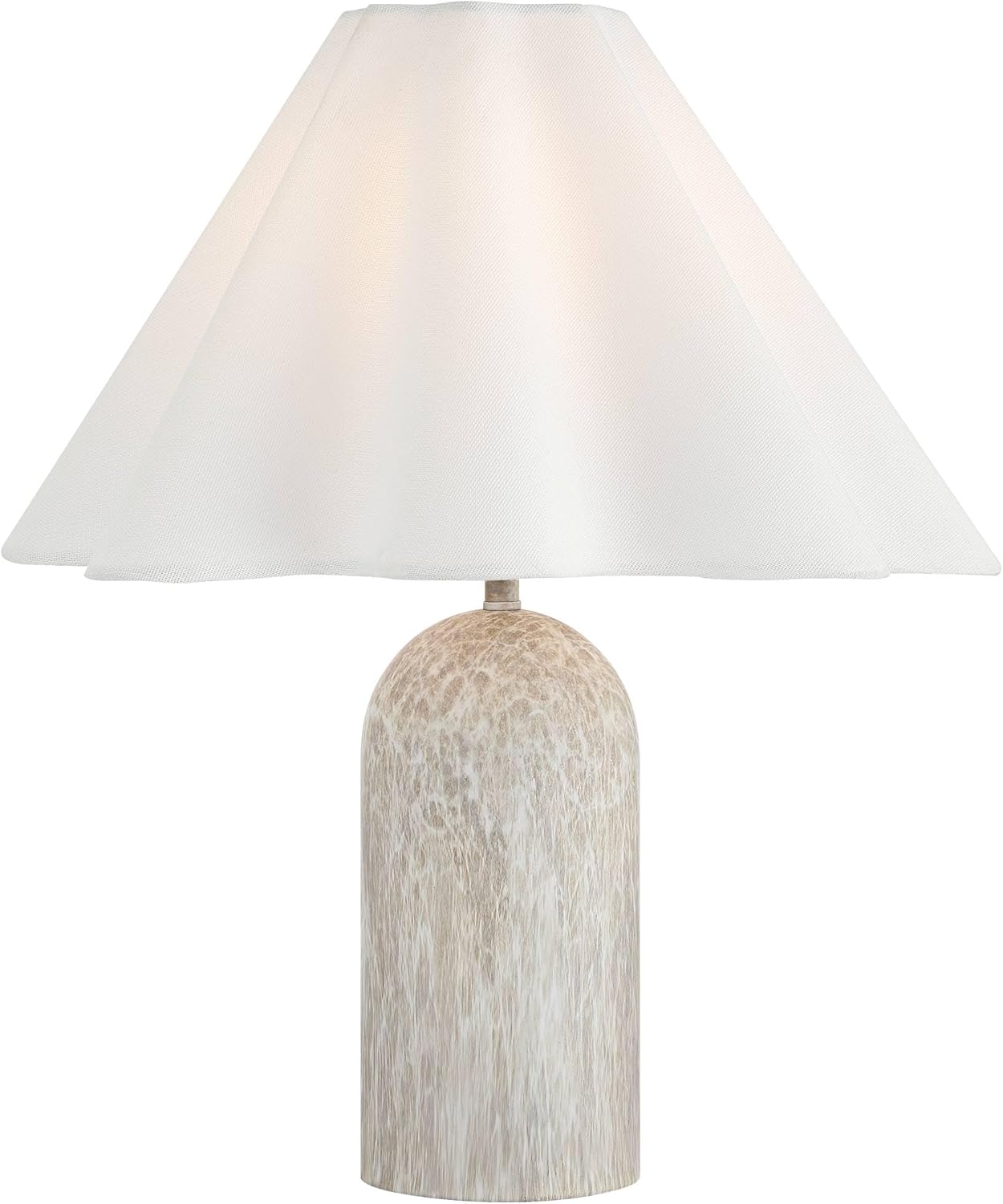 360 Lighting Demi 17 3/4" High Small Modern Accent Table Lamp Marbleized Beige Finish Metal Single Linen White Shade Living Room Bedroom Bedside Nightstand House Office Home Reading Kitchen