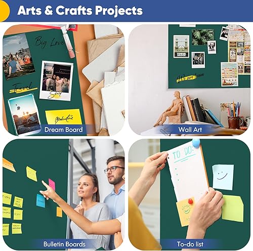 Miniatura 3 de Rollo de papel de regalo verde de 17.5 x 670 pulgadas (56 pies), rollo de papel kraft de color sólido, rollo de papel de regalo de Navidad, ramo de