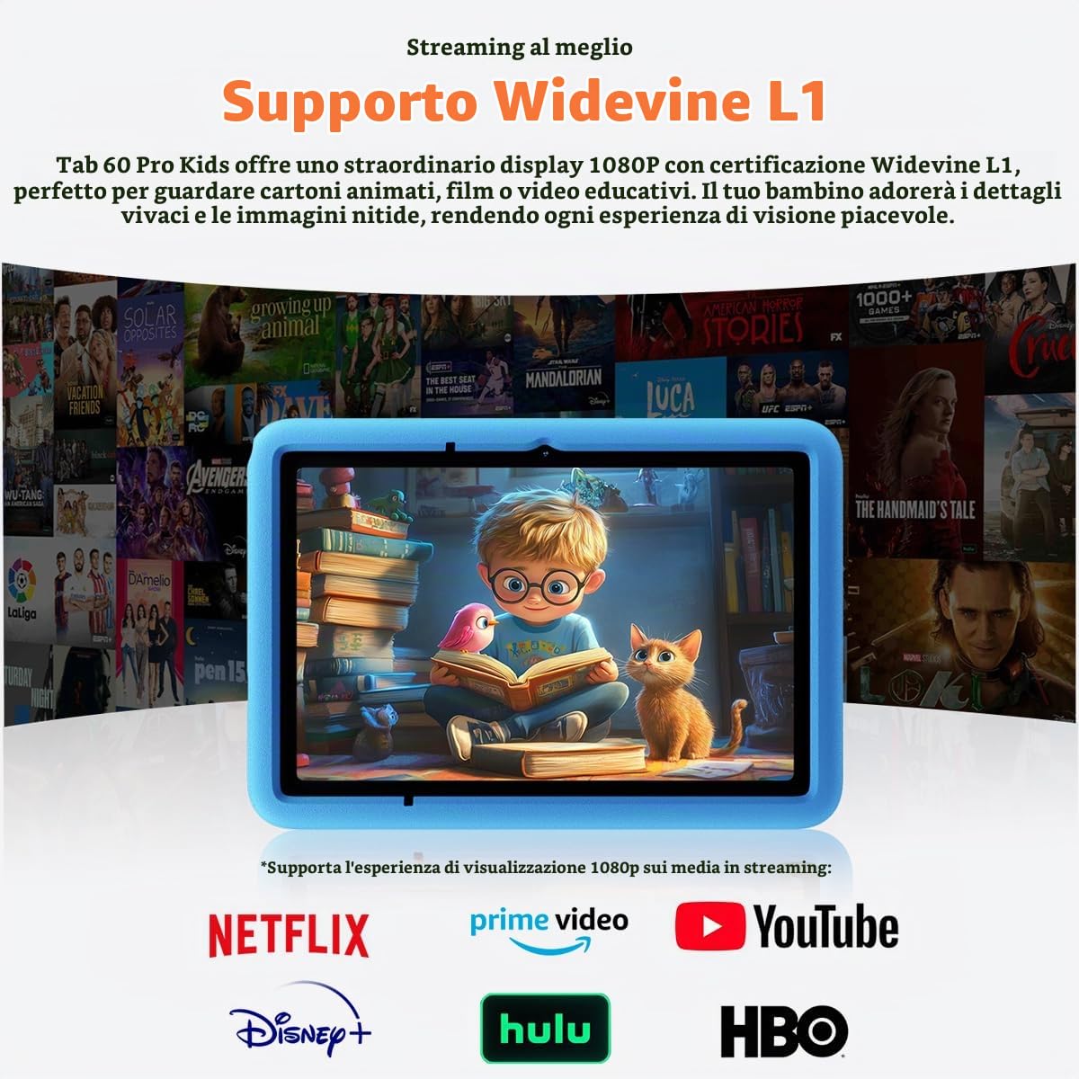 BLACKVIEW TAB 60 PRO KIDS (Tablette 4G, Ecran 10.1'' - 4/128GB, 7700mAh) BLUE