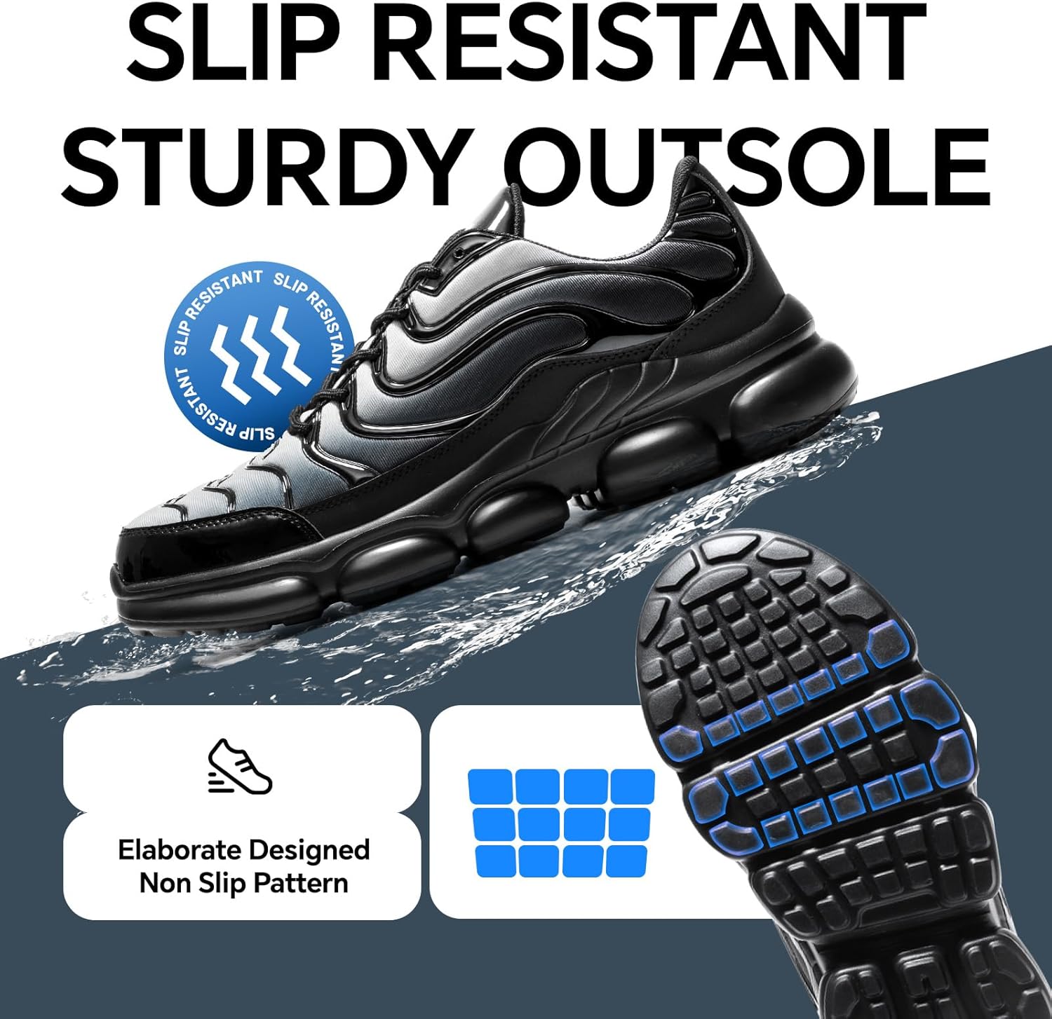 スチールトゥシューズ メンズ レディース 幅広 快適 軽量 ワークスニーカー 男性用 複合つま先 安全スニーカー メンズ 滑り止め  スチールトゥシューズ メンズ レディース 軽量 安全 複合トゥシューズ 快適なウォーキングスニーカー 滑り止め 作業靴 壊れにくい スチール ... スチールトゥシューズ メンズ レディース 幅広 快適 軽量 ワークスニーカー 男性用 複合つま先 安全スニーカー メンズ 滑り止め