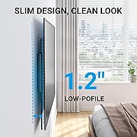 Vista 4 de PERLESMITH PSLLK1 - Soporte de pared fijo para TV para pantallas planas LED, LCD y OLED de 32" a 82" - Compatible con tacos de madera de 16" a 24