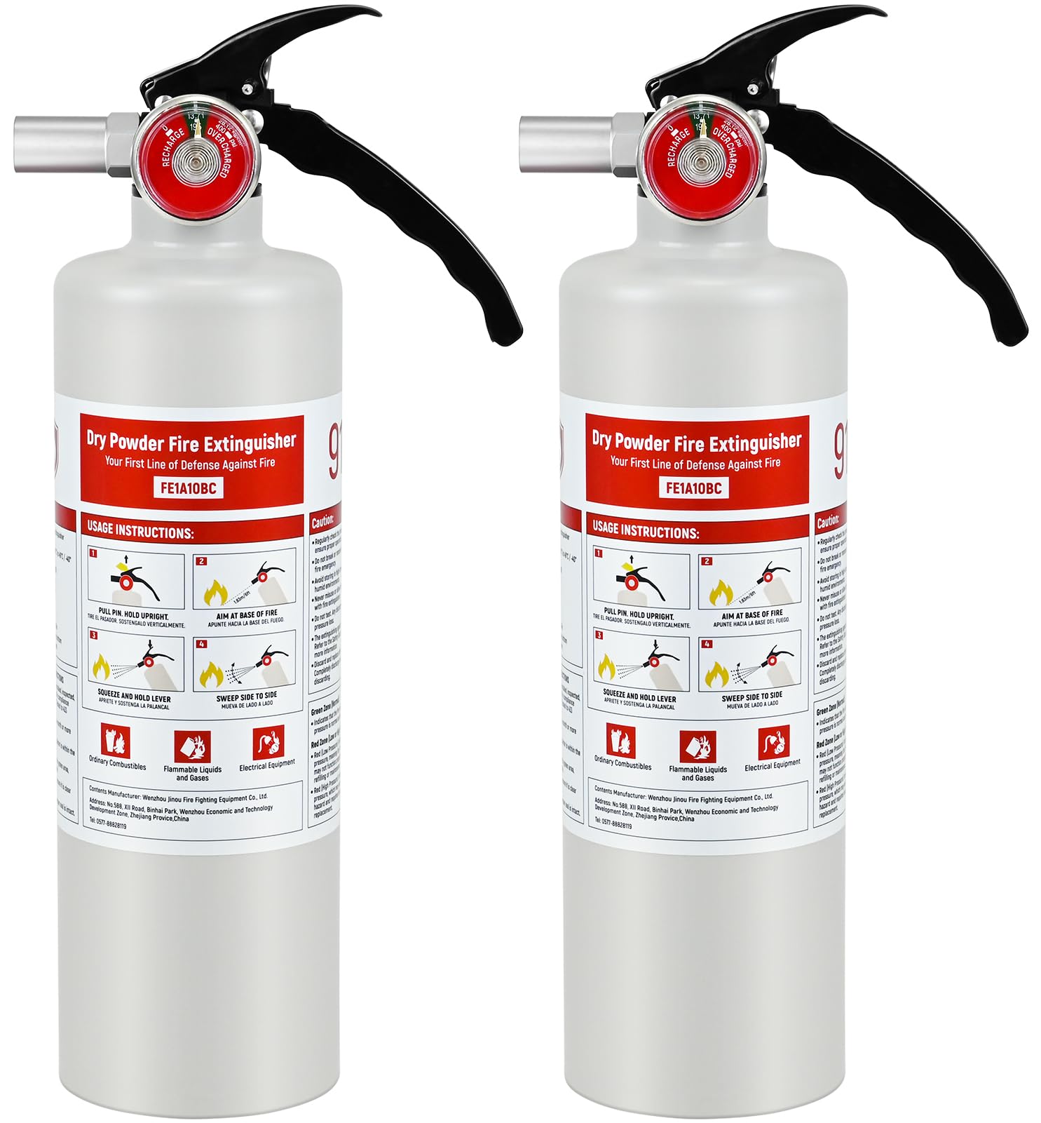 ABC Fire Extinguishers - 4 Pack, 2.5 lb -14 ABC Fire Extinguishers - 4 Pack, 2.5 lb -14