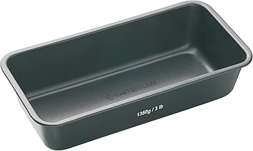 MasterClass KCMCHB8 3lb Loaf Tin with PFOA Non Stick and Seamless Design, Heavy Duty Carbon Steel, 28 x 13cm Large Bread Pan , Grey