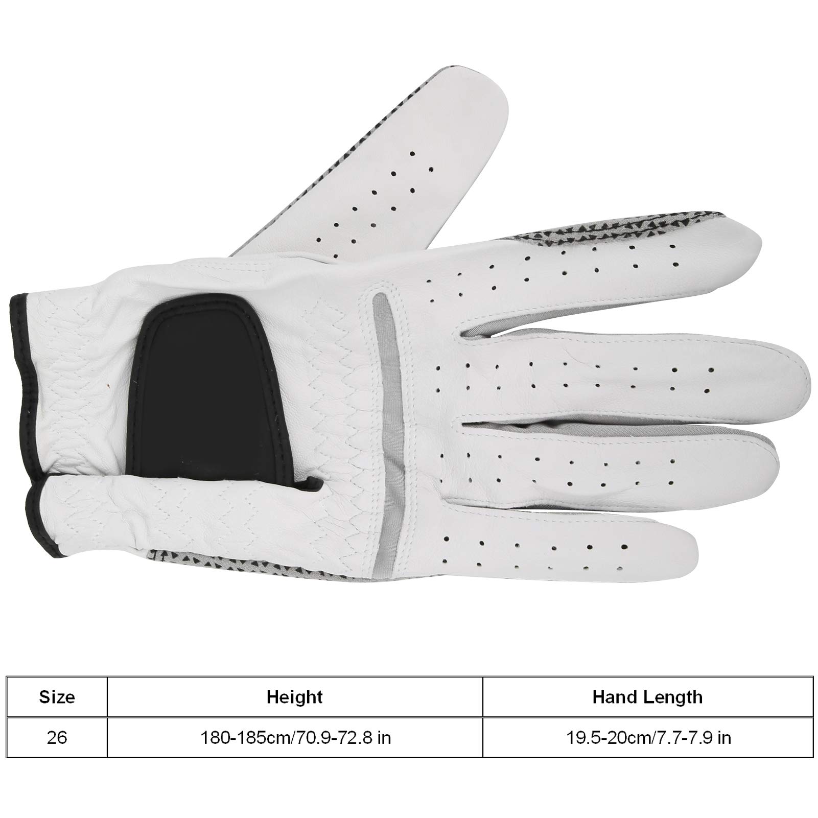 ZIZEV Racquetball Gloves, Leather and Nonslip Granular Material, Soft and Comfortable Breathable (26)