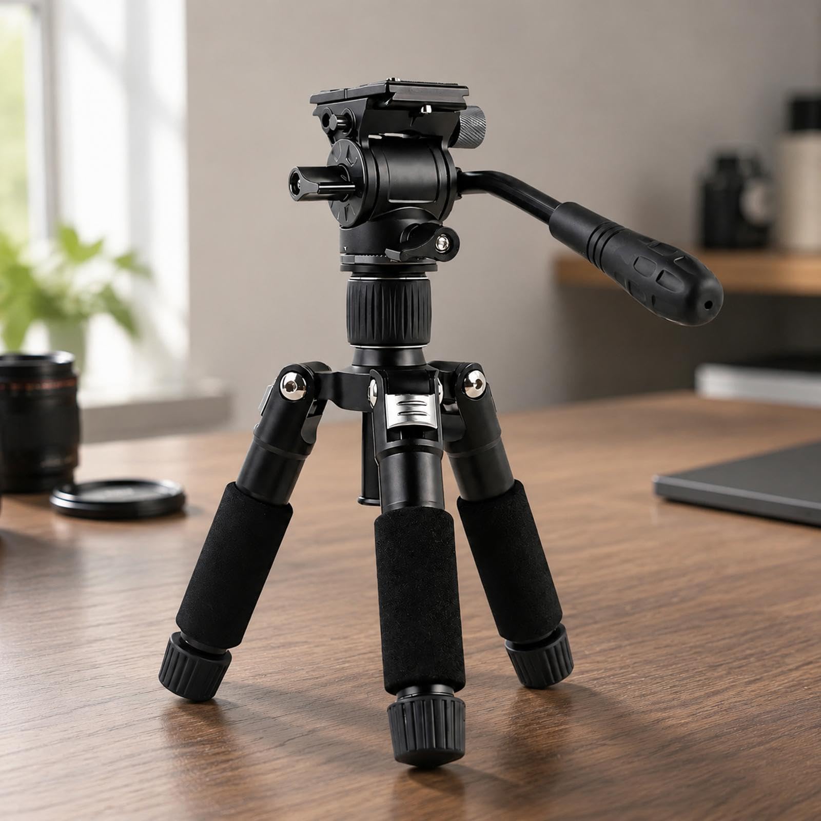 Morsetto portatile per fotocamera con testa fluida Arca