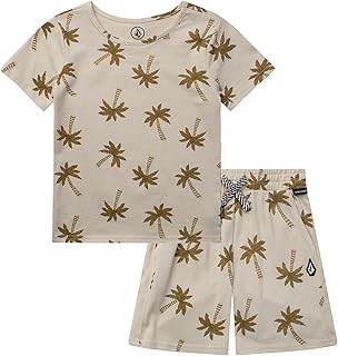 Toddler Boy Shorts Set - 2 Piece Short Sleeve Graphic Tees and Shorts for Boys - Toddler & Little Boys Summer Outfits