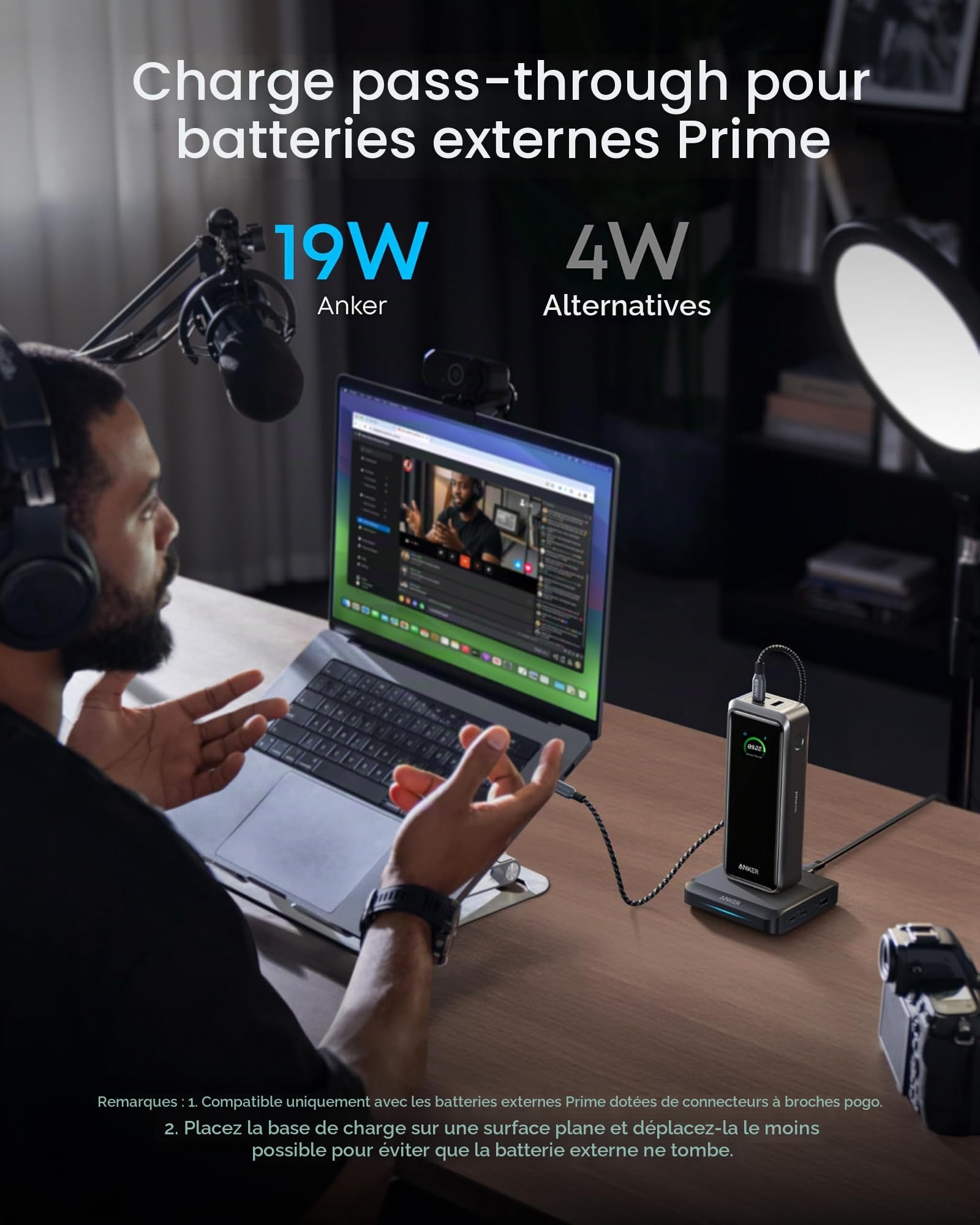 Anker Prime Batterie Externe 26250 mAh et Anker Station de Charge 150W pour Batterie Externe