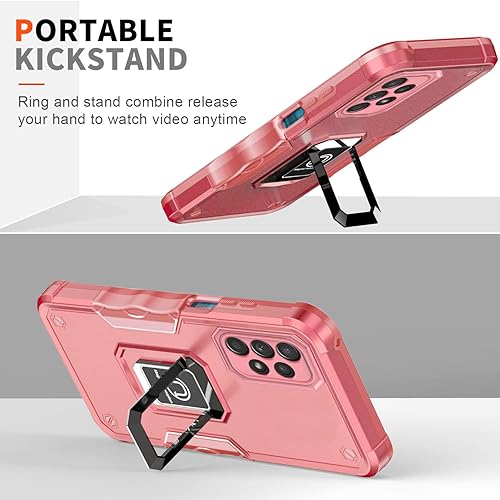 Miniatura 6 de Funda compatible con Samsung Galaxy A53 5G con protector de pantalla 2 piezas, cubierta protectora de grado militar a prueba de caídas para Samsung