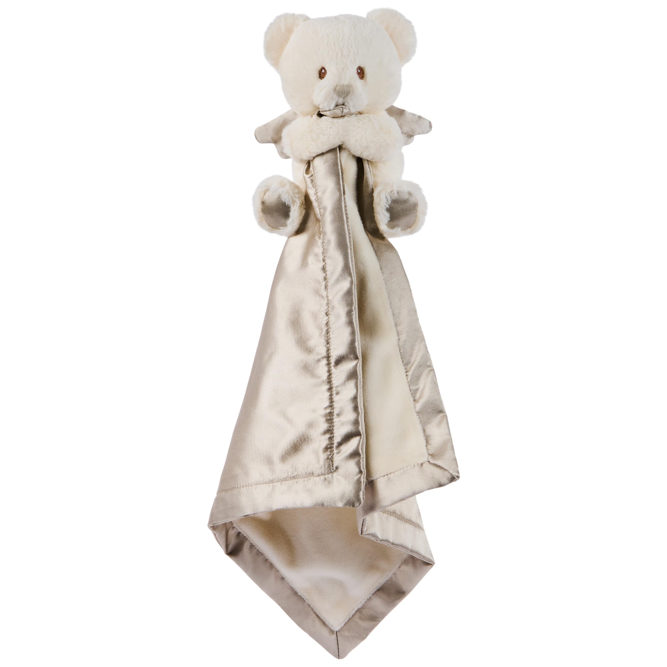 GUND Baby Angel Bear Lovey, Spiritual Teddy Bear Lovey Made from Recycled Materials, Plush Lovey Blanket for Babies and Newborns, White, 12”