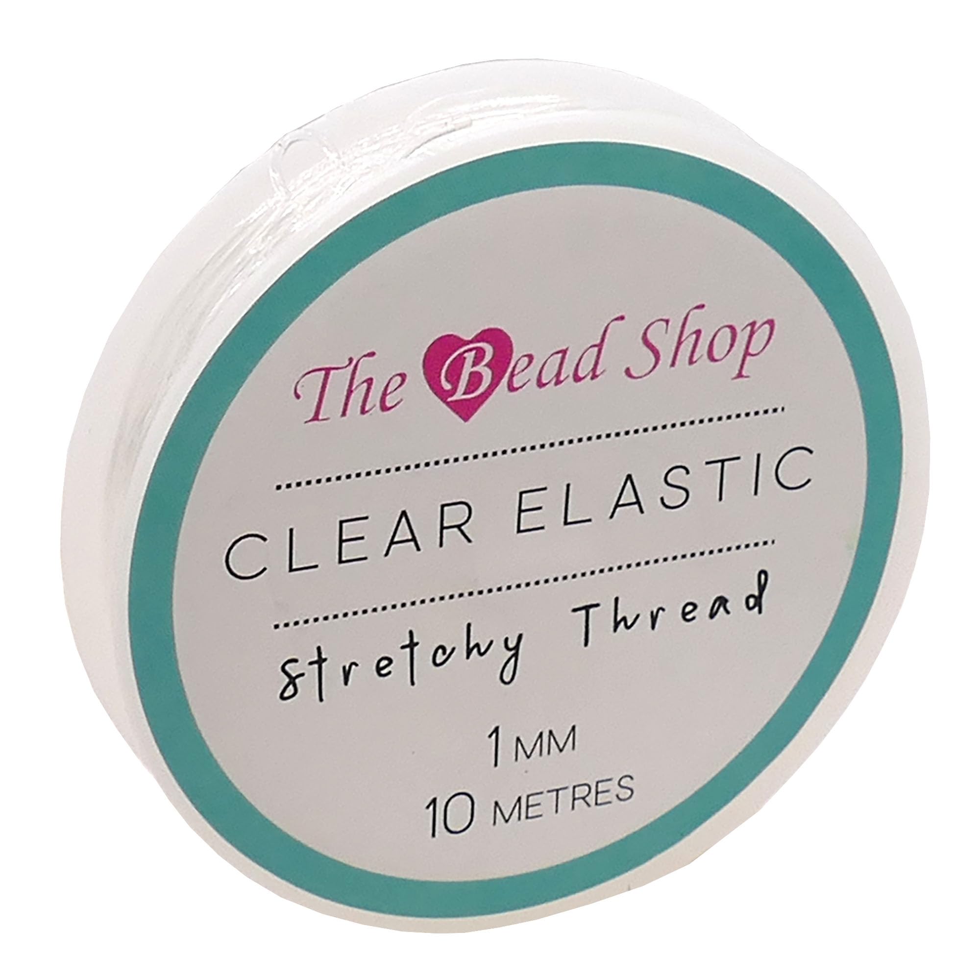 Clear Bracelet String, Elastic String for Bracelet Making - Jewellery Making Supplies - Clay Bead Stringing, Elastic Thread, Invisible Thread - 1mm 10 metres