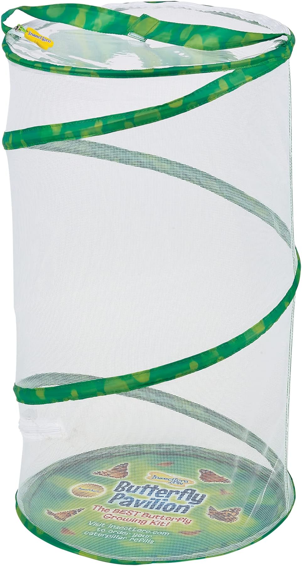 Insect Lore Butterfly Pavilion Habitat - One 2-Ft Tall Clear Mesh - Pops Up Folds Flat, Zipper Top - Great for All Insects and Plants