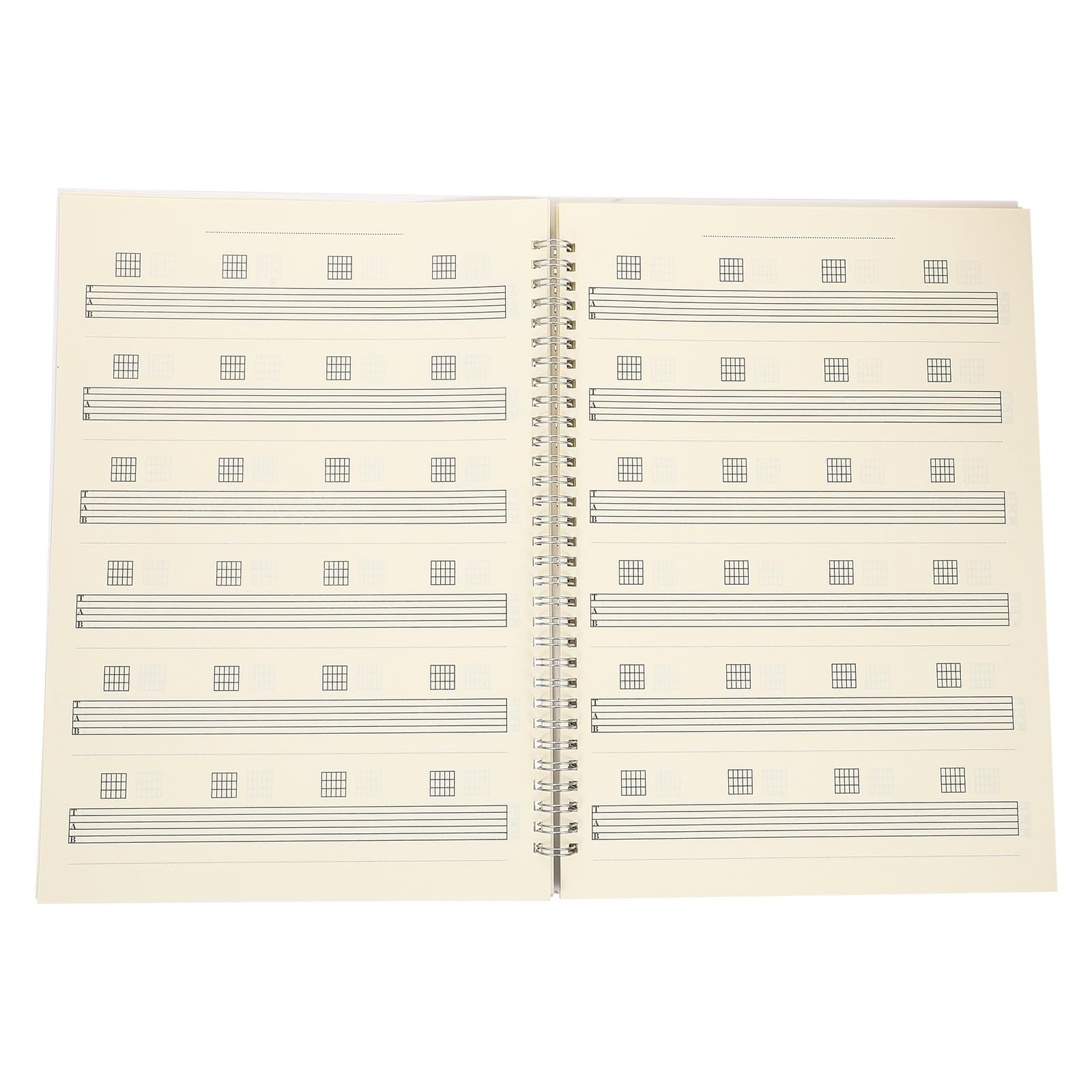 Cahier Musique pour Guitariste Débutant, Livre D'accords Partitions, Pages Détachables, Couverture Pp Noire, Format Portable pour Paquet de Guitare