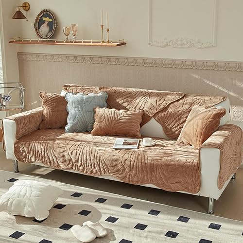 Miniatura 7 de vctops Juego de 2 fundas de almohada de felpa de terciopelo para granja, con hojas de palma, fundas de cojín suaves y peludas para sofá, cama