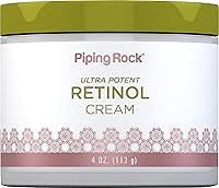 Vista 1 de Piping Rock Crema de retinol para cara y cuello 4 onzas Ultra potente Sin OMG, sin gluten