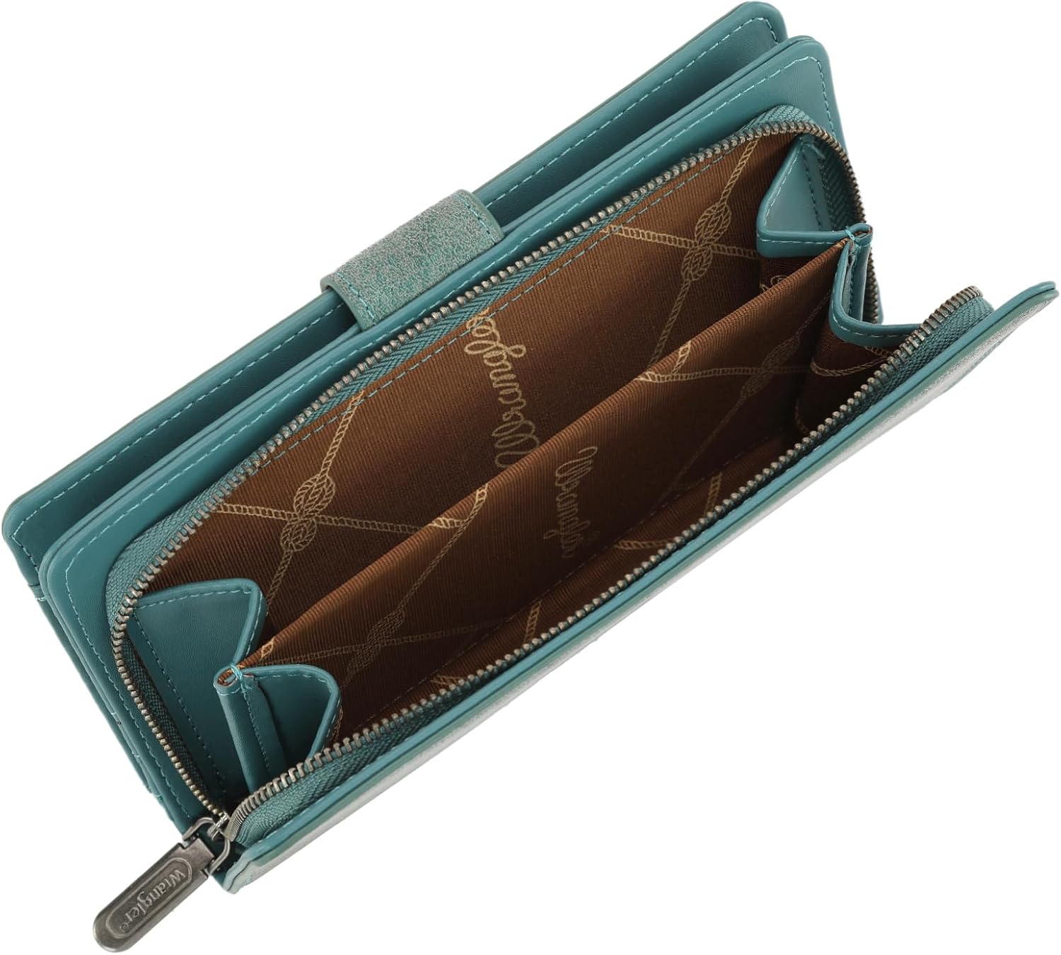 Montana West X Wrangler Tooling Flower Wallet Women Bifold Phone Wallet Large Capacity Credit Card Cash Wallets, Card Cases & Money Organizers Ladies Female Western Wallets with RFID Lining - Image 4