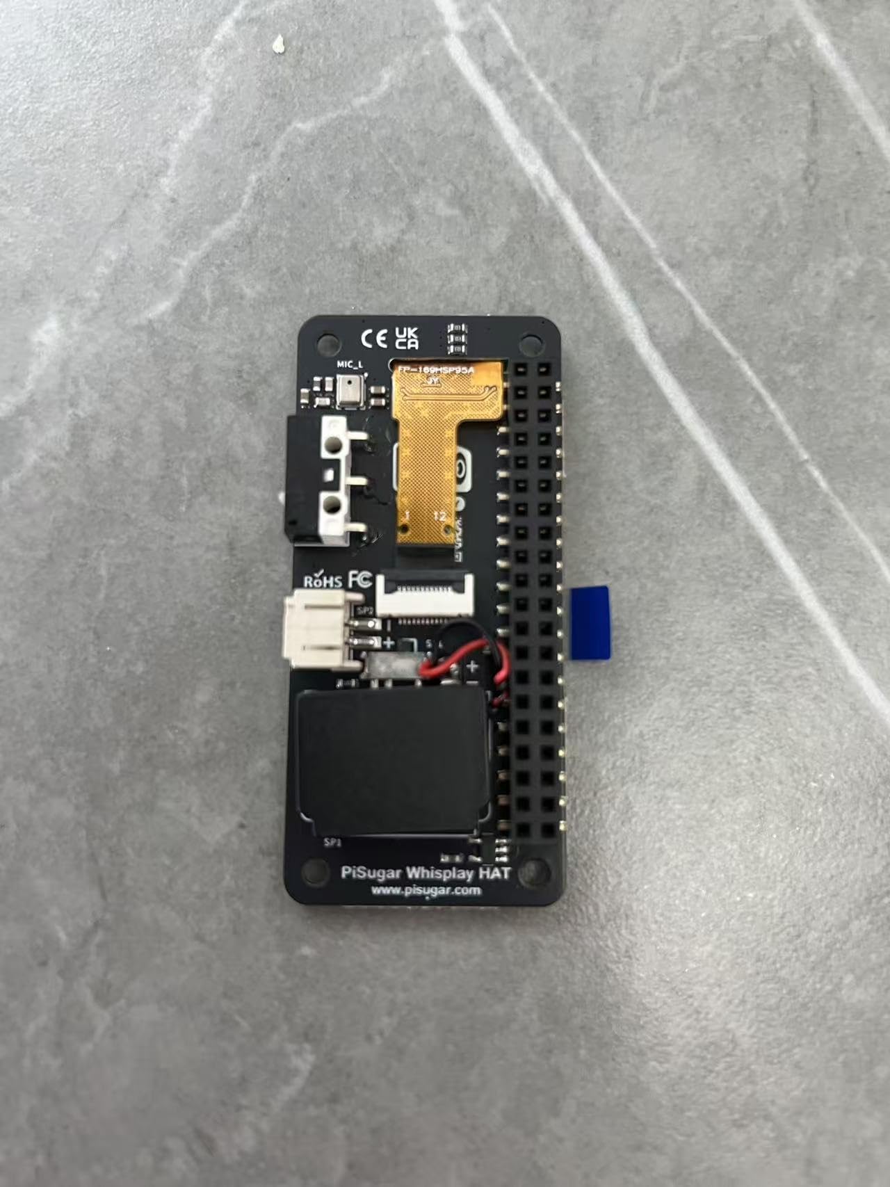 Whisplay HAT per Raspberry Pi Zero W/2W - Scheda di Espansione Audio + Display