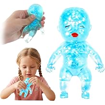 Baby Doll Glitter Squishy Fidget Toy, Slow Rising Malt Sugar Squishy