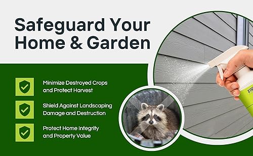 Miniatura 6 de Spray repelente de roedores totalmente natural - Perfecto para: mapaches, ratas, ardillas, conejos, zorrillos, togas y muchos animales pequeños.