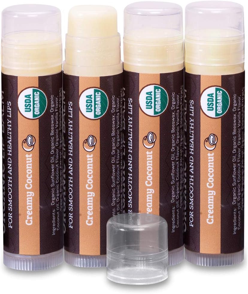 100 Organic Lip Balm by Virgin coconut oil and beeswax. Best lip repair