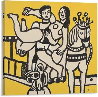 Fernand Leger Poster Print Photo Art Painting Canvas Poster Home Decorative Bedroom Modern Decor Posters Gifts 12x12inch(30x30cm)