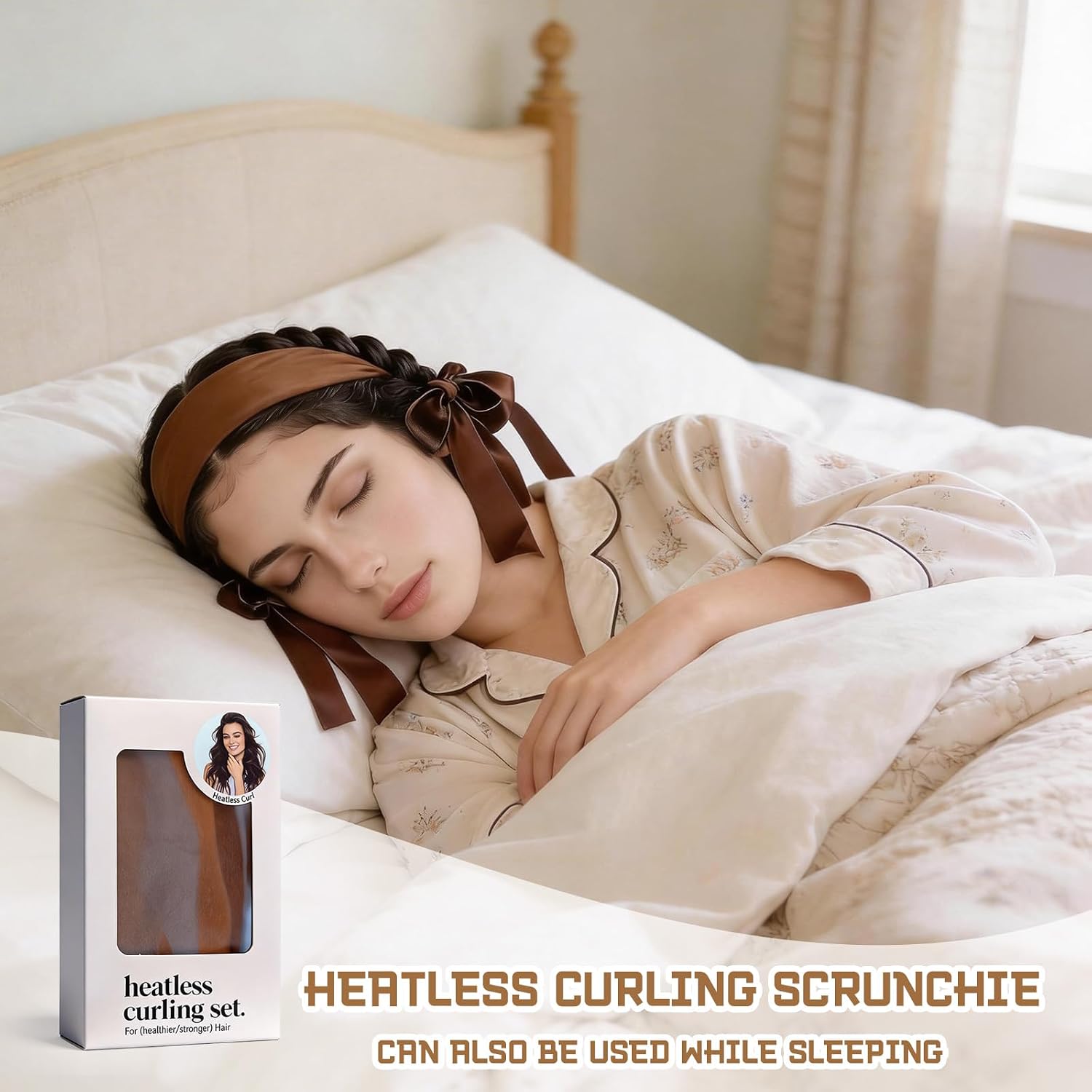 Overnight Curling Ties Headband Hair Curlers for Long Hair image 5