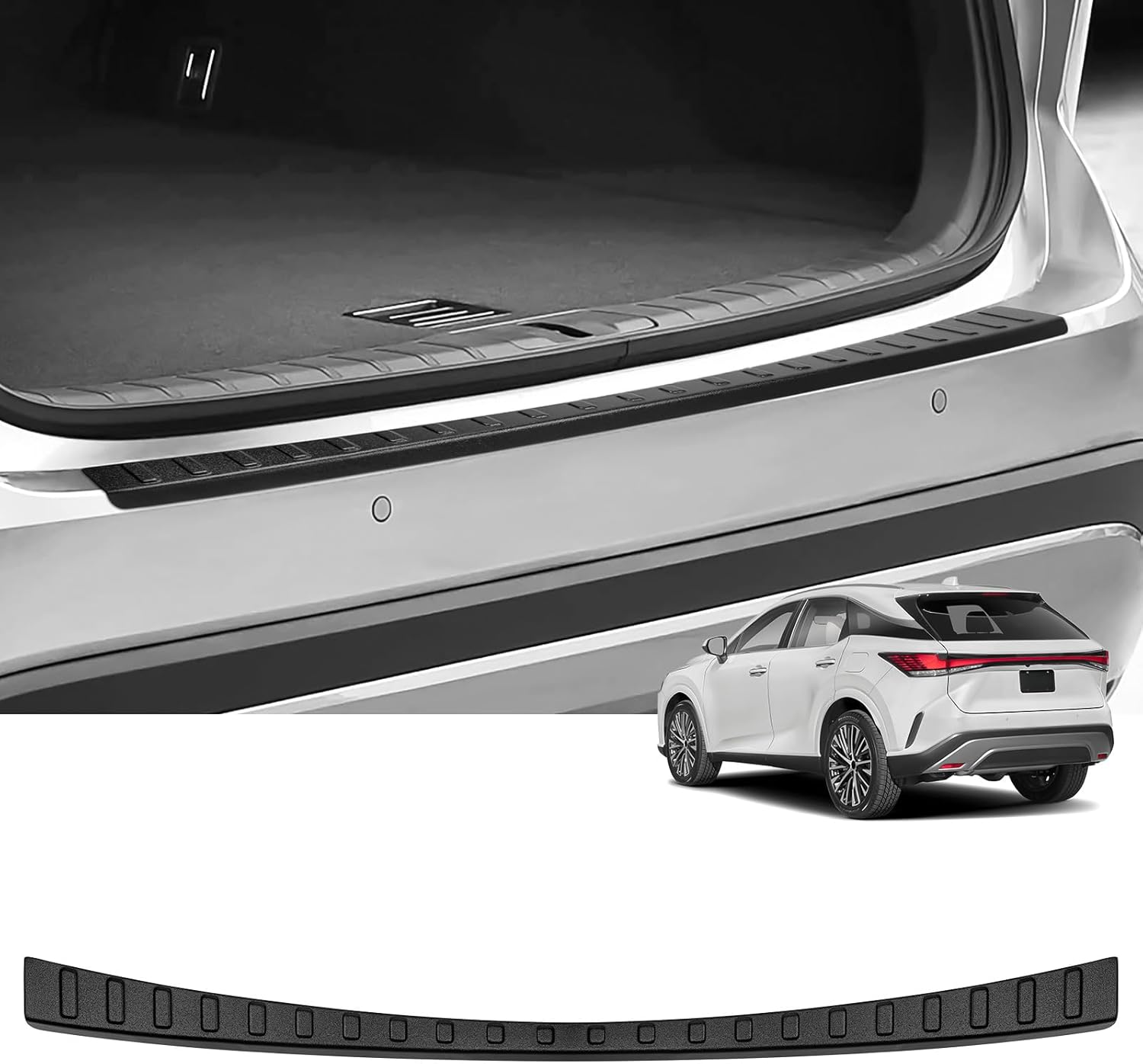 Rear Bumper Protector for Lexus 2022-2026 NX 250/350/350 F Sport/350h/450h+/450h+ F Sport Car Accessories ABS Plastic Material Matte Black Resistant Trunk Door Entry Guards