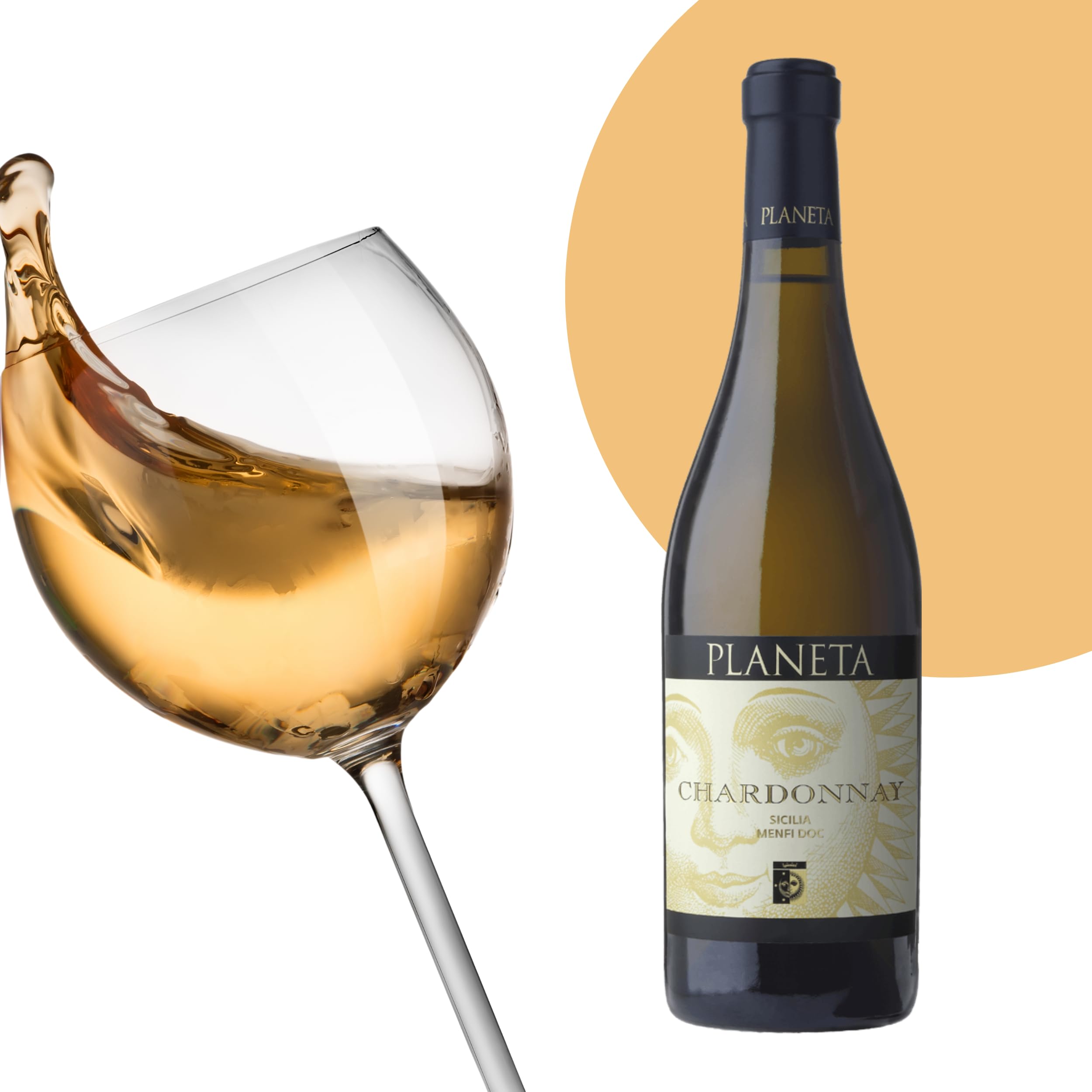 VINO PLANETA CHARDONNAY 2022 (6 pz) SICILIA MENFI DOC-75CL
