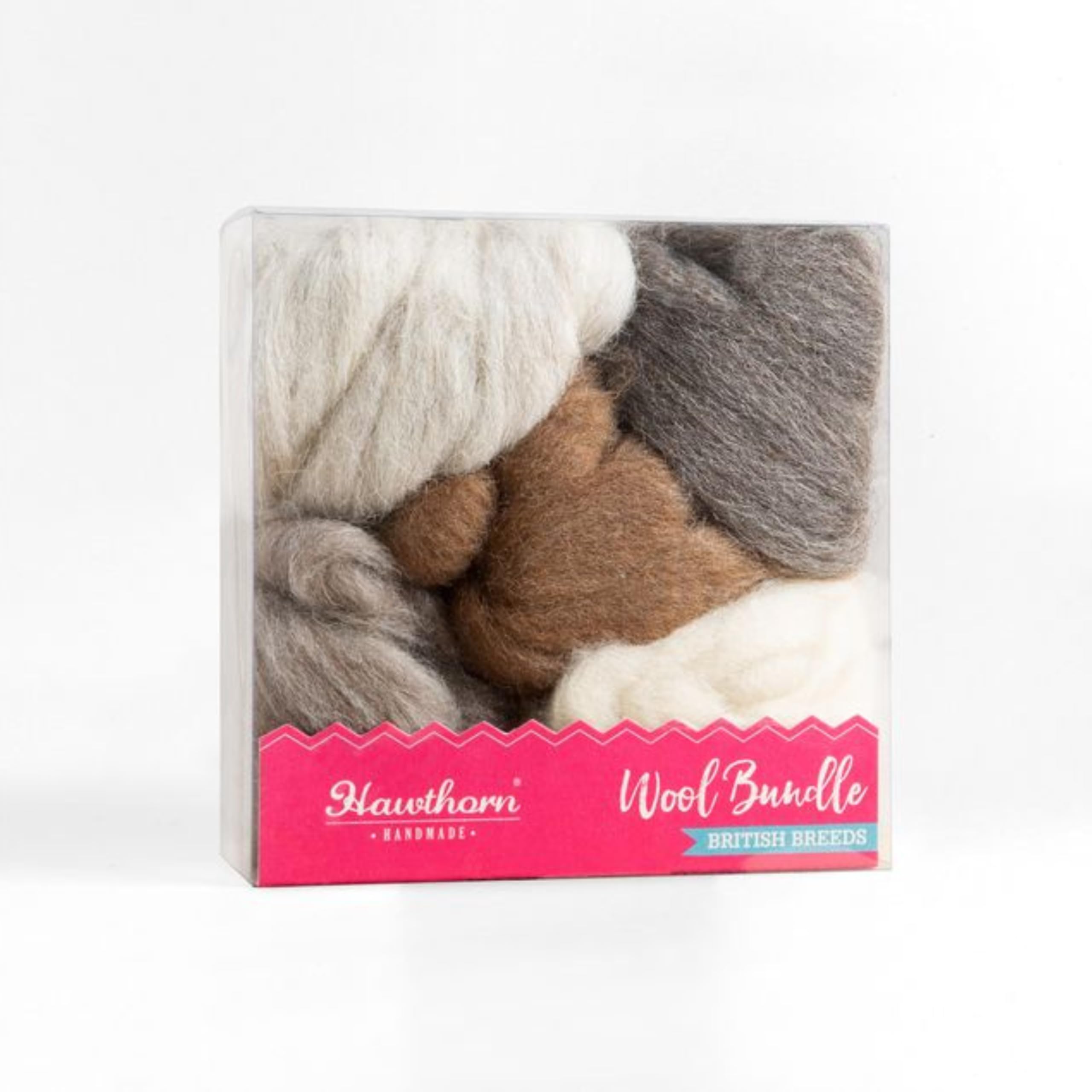 Hawthorn Handmade British Breeds Wool Bundle, Set of 5 Wool Tops for Needle Felting Weaving, Spinning & Wet Felting - Image 4