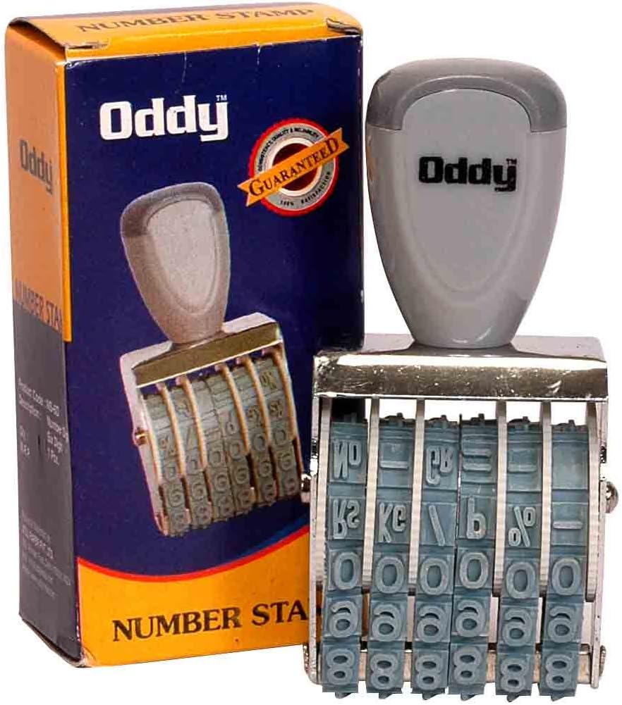Oddy Number Stamp 6 Digits (Set of 4 Stamp)