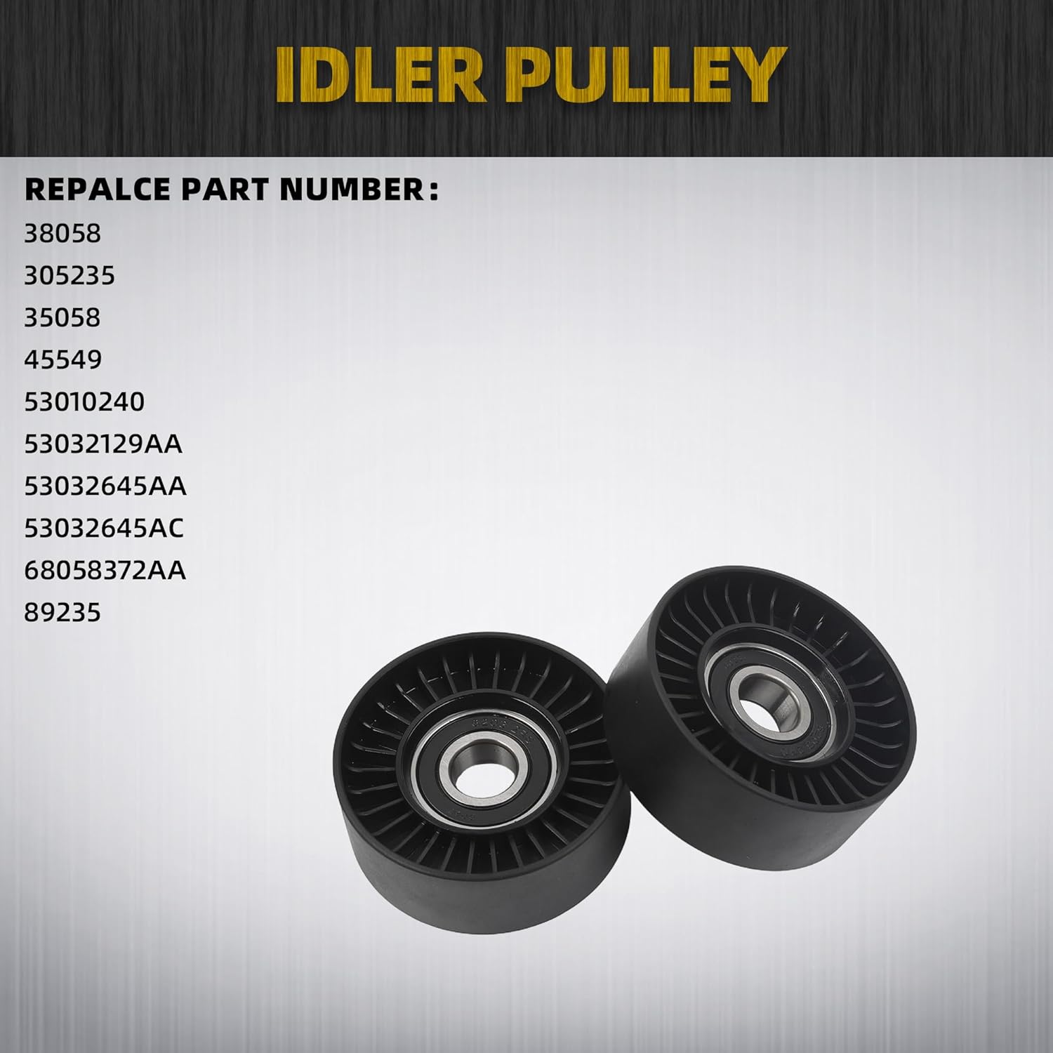 Dasbecan Belt Tensioner Idler Pulley Drive Serpentine Kit Compatible with Dodge Ram 1500 2500 3500 5.7L V8 2003-2008 Replace# 38382 53032130AA 53032130AC 38058 7PK2570
