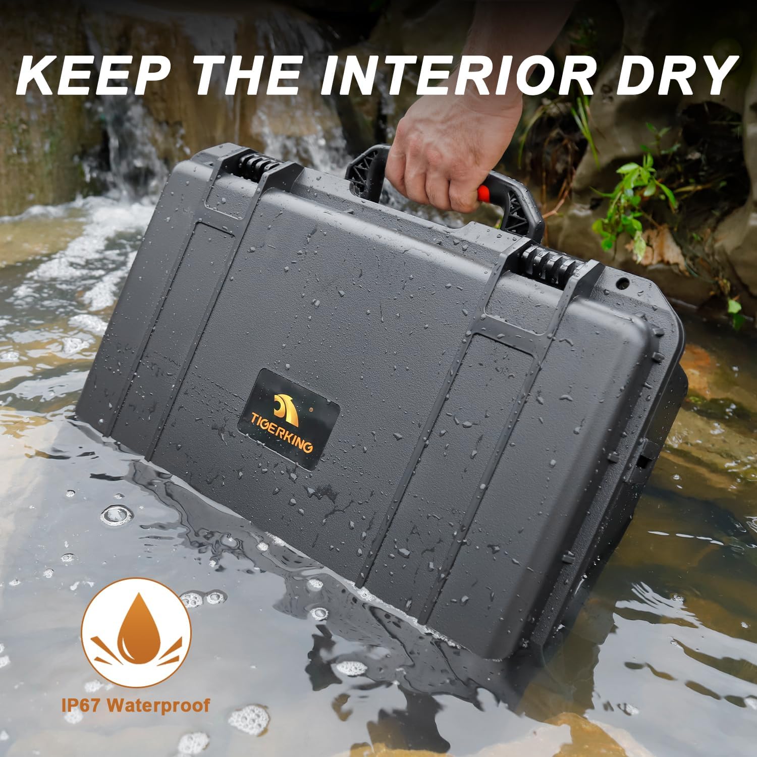 TIGERKING Pistol Case for Multi Handguns – Waterproof Hard Shell Handgun Case with Pre-Cut Foam and Desiccant, Storage Gun Cases for Handguns Glock, SIG Sauer, Smith & Wesson - Image 7