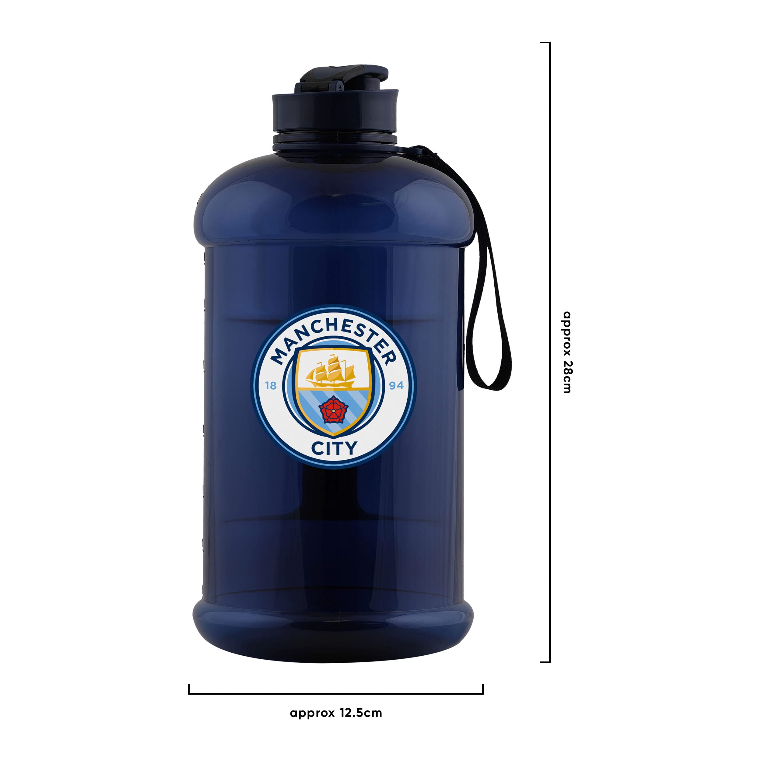 FOCO Officially Licensed Manchester City FC 2 Litre Clear Sports Bottle, 2000 ml - Image 4