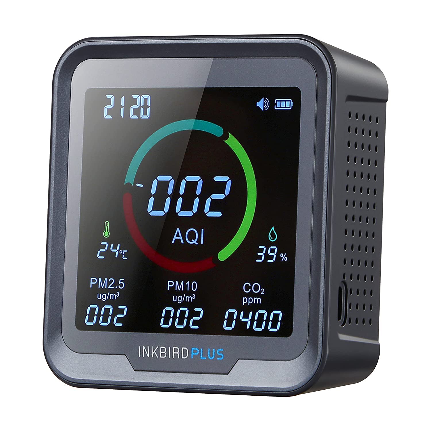 温度湿度co2 pm2.5お手軽モニター Amazon | 空気品質モニター CO2 PM1.0 PM2.5 PM10 モニター 温度