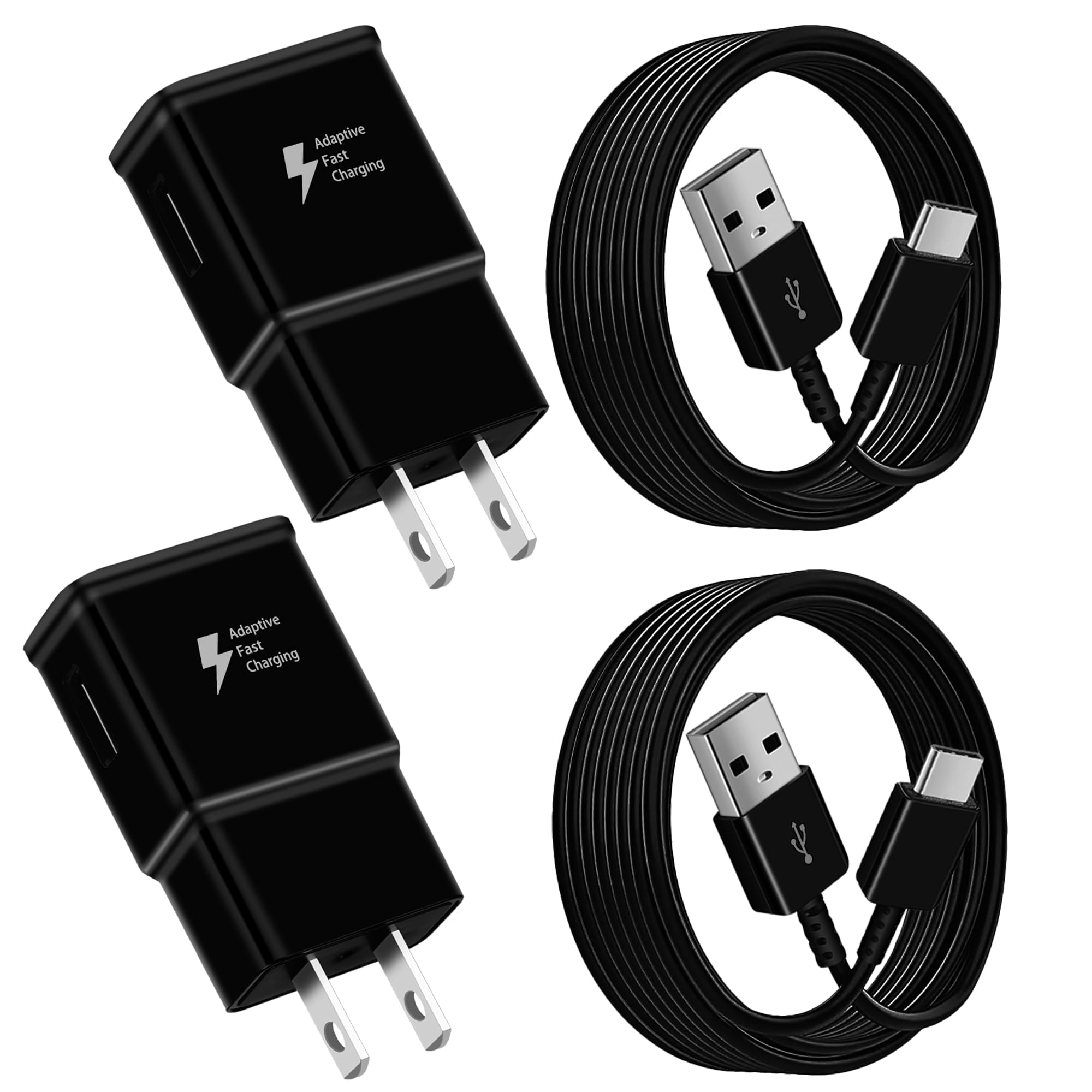 Type C Fast Charger for Samsung Android Phone with 5FT USB C Cable Fast Charging Cord for Samsung Galaxy S23/S22/S21/S20/S10/S9/S8 Plus/S10e/A55/A54/A53/A34/A25/A15/A14/A13/Note 8/9/10/M54/M34/M13