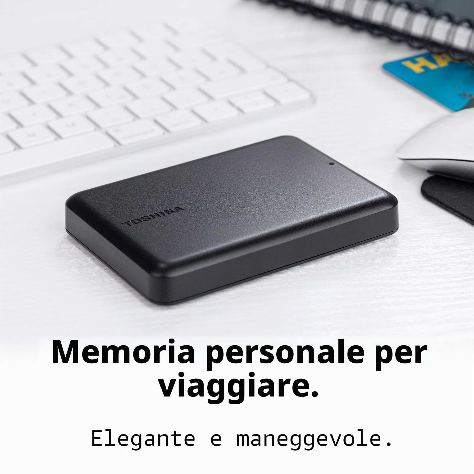 Toshiba Canvio Partner 4TB External HDD | Archiviazione quotidiana affidabile per Windows e Mac; USB 3.2 veloce; compatto e leggero; ideale per documenti