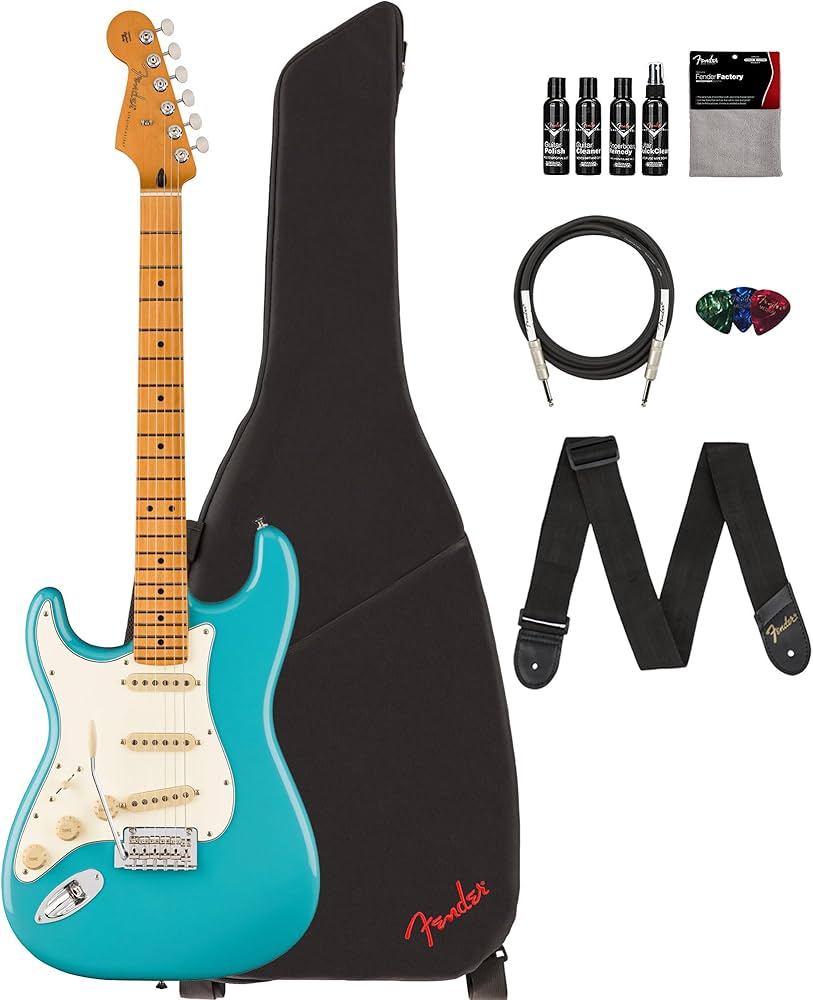 Amazon.com: Fender Player II Stratocaster Left-Handed - Aquatone
