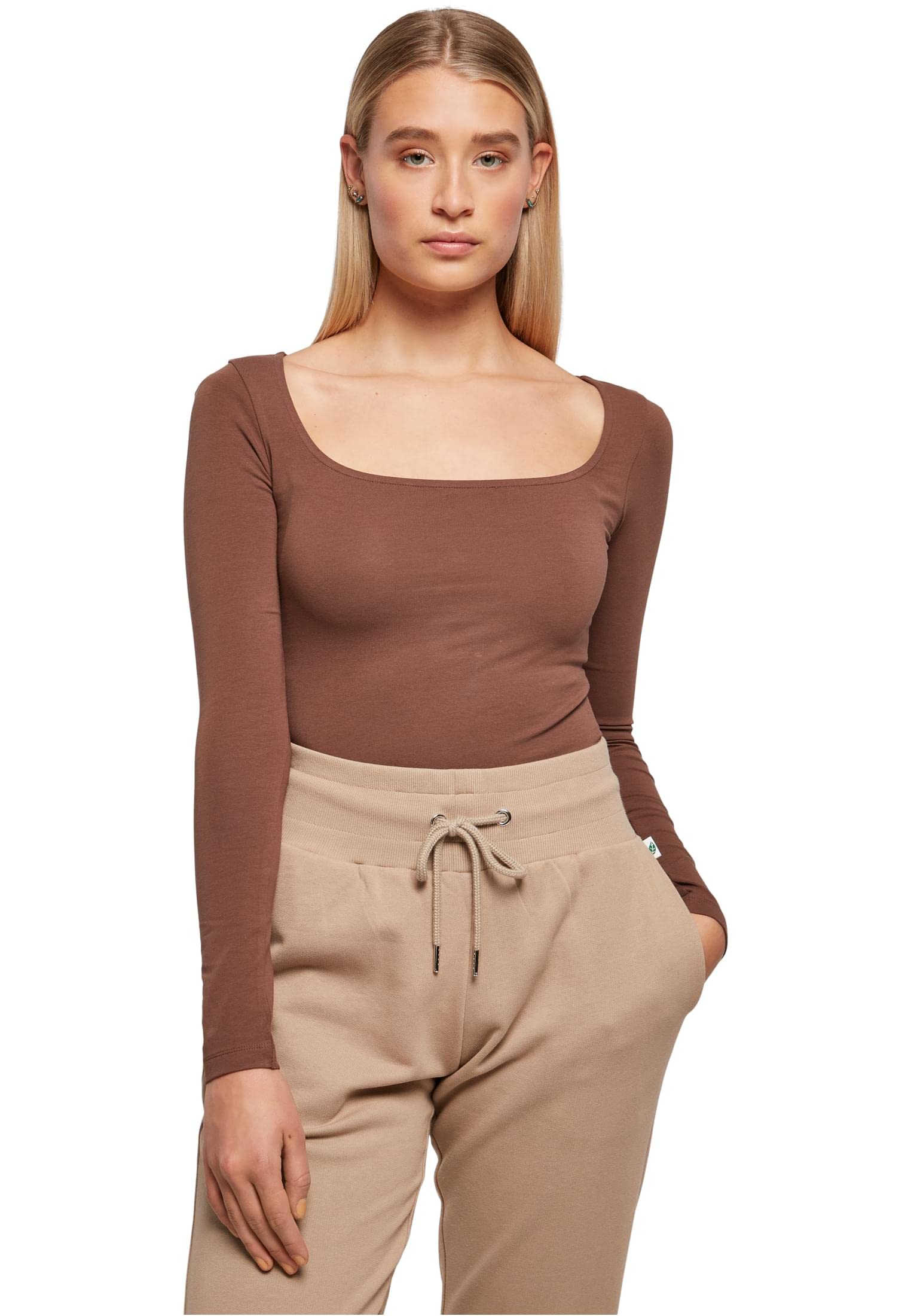 Urban Classics Women's Organic Long-Sleeved Body T-Shirt