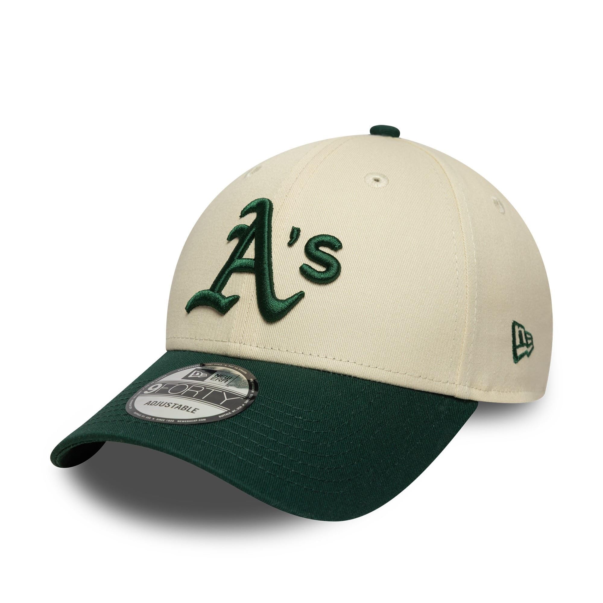 New Era Oakland Athletics MLB Colour Block 9Forty Cap Beige Green โ image 1