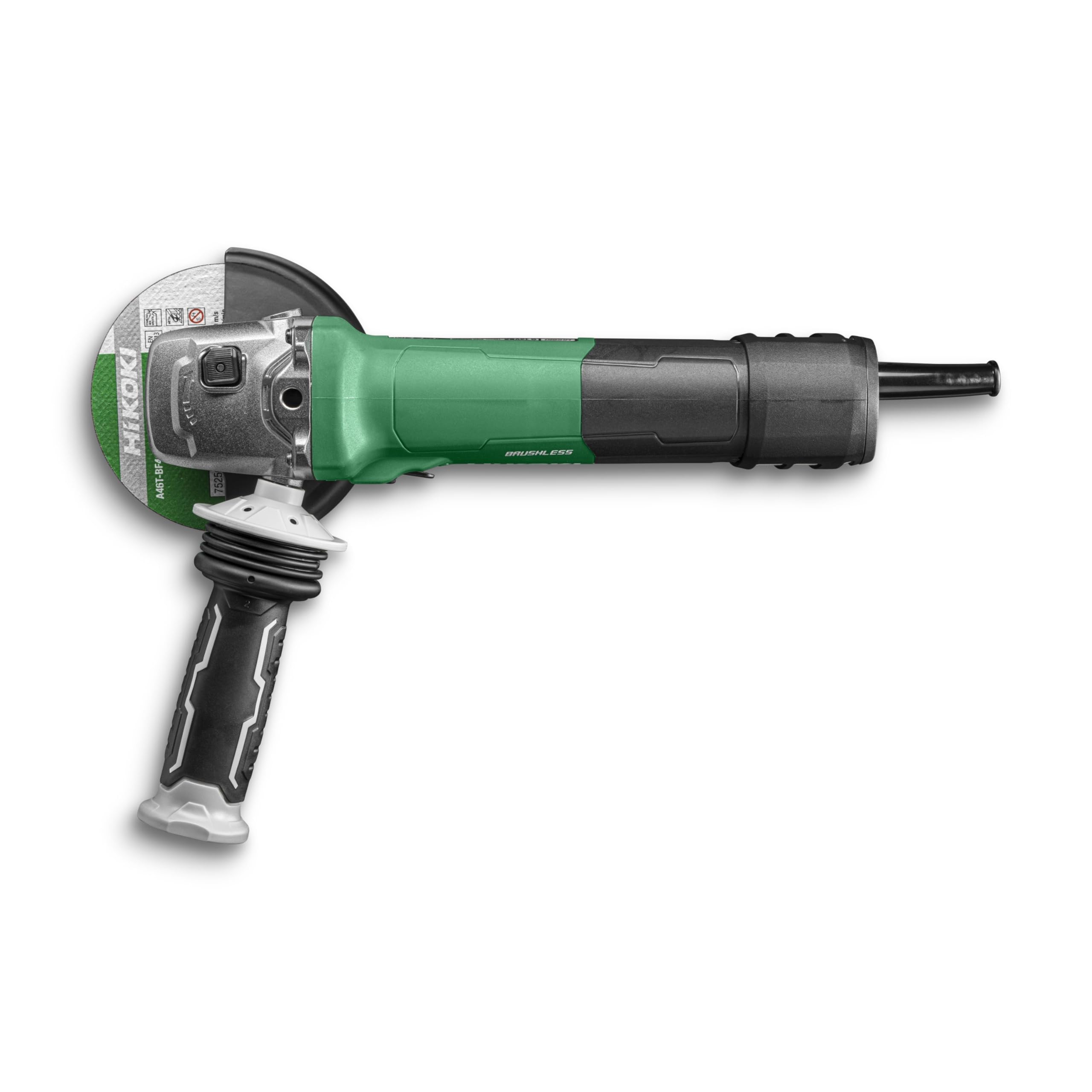 HiKOKI Amoladora Angular G13VE2, Radial 125mm 1300W con Velocidad Variable | Miniamoladora de 2,4 kg con mango antivibración, protección contra retroceso y disco de 125 mm. Incluye llave y protector.